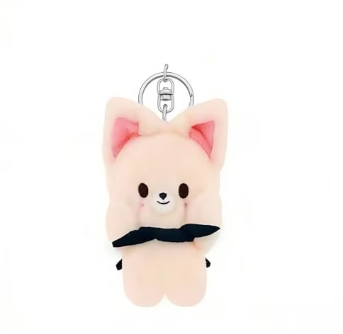 FiveMileBro Stray Kids SKZoo Magnetischer Plüsch-Schlüsselring-Anhänger 10 cm 'ATE', Niedlicher Rucksack & aufhängbarer Schlüsselring-Anhänger, Perfekt für STAY Fans