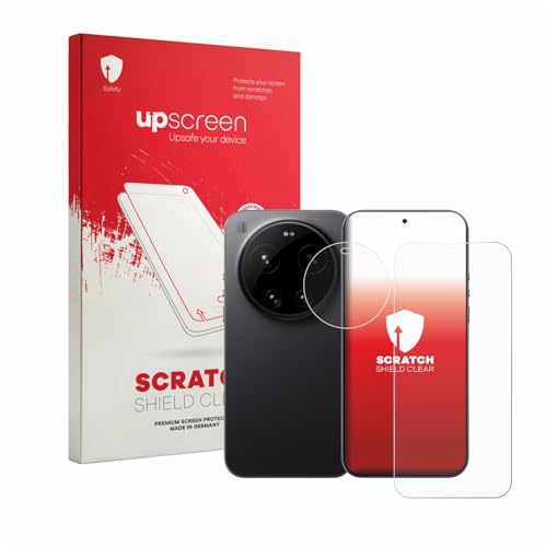 upscreen Schutzfolie für Xiaomi 17 Ultra (Display+Kamera) – Made in Germany, Kristall-klar, Kratzschutz, Anti-Fingerprint