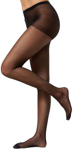 Nur Die Damen Seidenfein XL Strumpfhose, 15 DEN, Schwarz (Schwarz 94), X-Large (Herstellergröße: 48-52,Glanz Fein