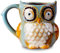 Greencherry Kaffeetasse Eule, Tee, niedlich, Zyan, 341 ml cyan