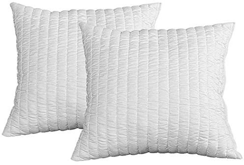 EVERGREENWEB ✅ Angebot! 2er Set Kissen 100% Memory Flocken 60x60 cm, 15 cm Hoch, Ideal gegen Nackenschmerzen, Weiß Atmungsaktiver Bezug, 2 Kissen Seife Modell, Geeignet für alle Matratzen und Betten