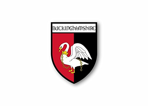 Sticker county shield car vinyl souvenir decal flag caravan buckinghamshire