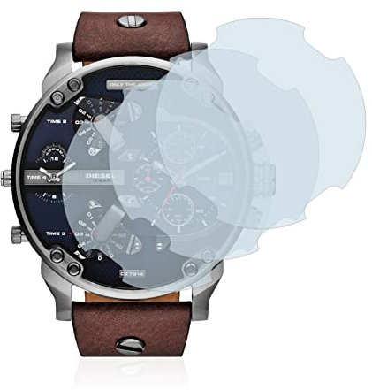 brotect Protection Écran Verre pour Diesel DZ7314 Mr. Daddy (3 Pièces) Film Protecteur Vitre 9H [Anti-Rayures, Transparent]