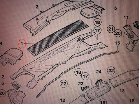 BMW - Microfiltro originale per BMW serie 1 E81-82-87-88-LCI