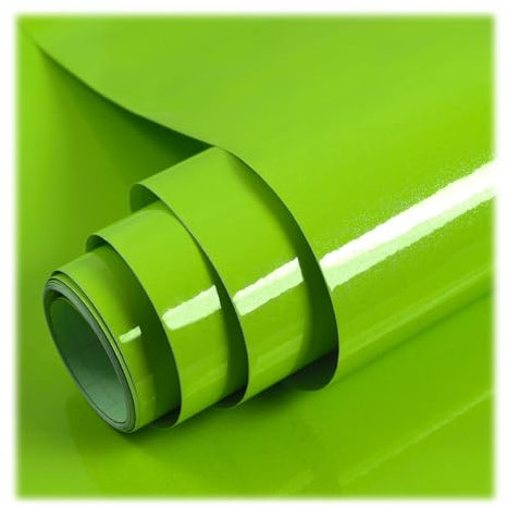 Hode Green Vinyl Wrap 40X300cm, Dark Green Sticky Back Plastic Roll, Self Adhesive Wallpaper for Furniture Kitchen Cupboard Worktops Vinyl Covering Contact Paper Glitter Effect