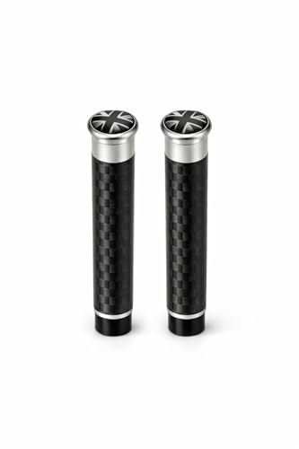 YaaGoo Decoration Caps for Mini Cooper Door Pin Lock Car Styling Accessories(Carbon Fibre with Grey Pattern)