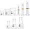 Eisco Labs Premium-Glaswaren-Set, 9-teilig, inkl. 3 Becher, 3 Erlenmeyer-Fläschchen und 3 ASTM, Messzylinder der Klasse A, Borosilikatglas 3.3