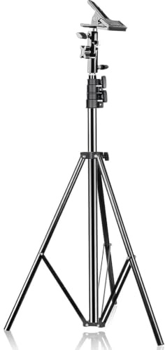 EMART - Morsetto per riflettore fotografico con attacco da 5/8 e kit di supporto da 21,6 cm, per studio fotografico, resistente morsetto in metallo con supporto catarifrangente