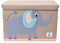 CLCROBD Foldable Kids Large Toy Chest with Flip-Top Lid, Collapsible Fabric Animal Toy Storage Organizer/Bin/Box/Basket/Trunk for Toddler, Children and Baby Nursery (Elephant)