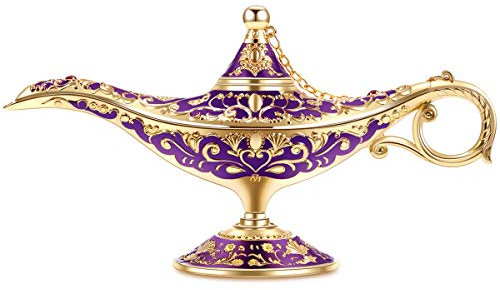 Gusnilo Aladdin Magische Lampe im VintageStil, SammlerEditionHochzeitstischdekoration, Sammlerstück seltene, klassische arabische Requisiten, AladdinTopf & zartes Geschenk für PartyGeburtstag
