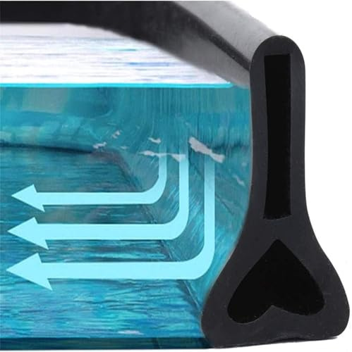 TAOQILE Barrière de douche pliable sans cadre en silicone pour barrage d'eau - Reste au sec - Séparation humide et sèche - Noir - 500 cm