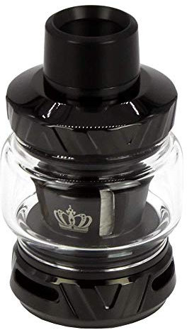 Uwell Crown 5 Tank Clearomizer 5 ml, Durchmesser 24 mm, Verdampfer für e-Zigarette, schwarz