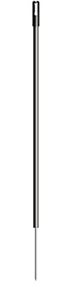 10x Gallagher Kunststoff-Weidezaunpfahl - 13 mm/98 cm schwarz - Weidezaunpfähle - Geeignet für Hunde, Schafe, Schweine, Ziegen, Füchse - UV-stabil und witterungsbeständig - Halter für Leitermaterial