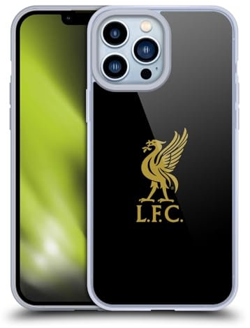 Head Case Designs Licenza Ufficiale Liverpool Football Club Logo Dorato E Nero Liver Bird Custodia Cover in Morbido Gel Compatibile con Apple iPhone 13 PRO Max