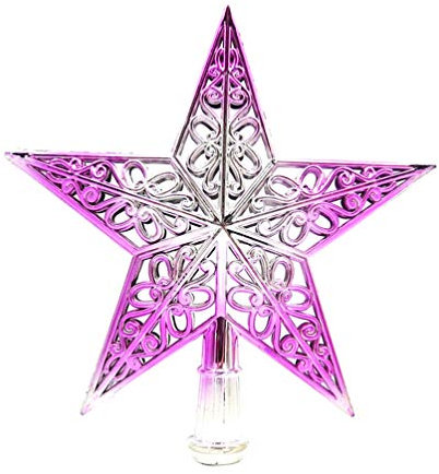 VALICLUD 3Pcs 20Cm/ 7. 9Inch Weihnachten Baum Topper Sterne Weihnachts Baum Ornamente Weihnachten Star Baum Topper für Weihnachten Dekorationen Weihnachten Baum (Gradienten Lila)