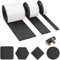 Chair Leg Floor Protectors,3 Rolls Felt Pads for Furniture Feet Self Adhesive Pads Anti-Slip Furniture Pads Floor Protectors Pads Furniture Felt Pads for Table Chair Bed Sofa Legs(Black)