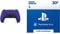 Playstation DualSense Manette, Violet (PS5) + Carte Cadeau PSN Store | 20 EUR | Compte français | Code de téléchargement (PS5/PS4/PS3)
