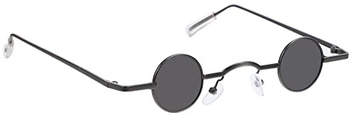ABOOFAN Sauf Gadget Lustig Monobrille Sonnenbrille Steampunk- Sonnenbrille für ?nner Punk Rock Hip Hop Vintage Kreisrahmen Eyewear Beach Party Favor Black Mini Sonnenbrille Lila