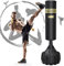 Dripex Sac de Frappe sur Pied 165 cm Sac de Boxe pour Adulte Punching Ball Autoportant avec 19 Ventouses Équipement pour Boxe, Kick-Boxing, Arts Martiaux, MMA