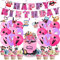Spa Geburtstag Dekorationen - Makeup Party Zubehör Mit Happy Birthday Banner, Spiralen, Kuchen Topper, Cupcake Toppers, Ballons für Pamper Party