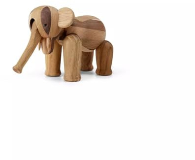 Kay Bojesen Elefant Reworked Jubiläum Mini 9cm in der Farbe Mixed Wood