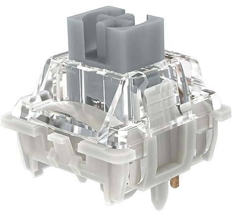 DRAOZA Gateron G Yellow Pro 3.0 5-Pin Switch Pre-lubed RGB Yellow Red Brown for MX Mechanical Keyboard(108pcs 5 pin Silver)