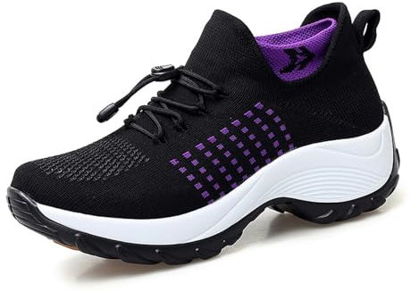 Vimlo Orthofit – Orthopädische Schuhe for Damen, Ultra-Bequeme, atmungsaktive Mesh-Tennis-Sneaker, orthopädische Slip-on-Wanderschuhe for Damen (Color : A, Size : 41)