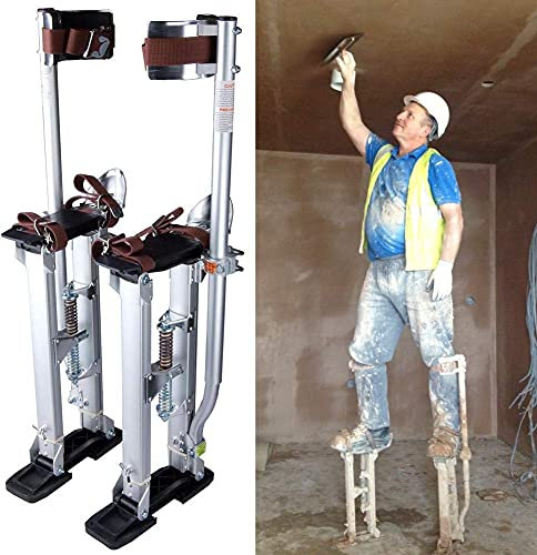 RsFiL Painter Tool Laboratory Stilts Decorators Stilts 18-30inch Aluminum Alloy Professional Adjustable Drywall Plastering Stilts for Drywall Ceiling Builder