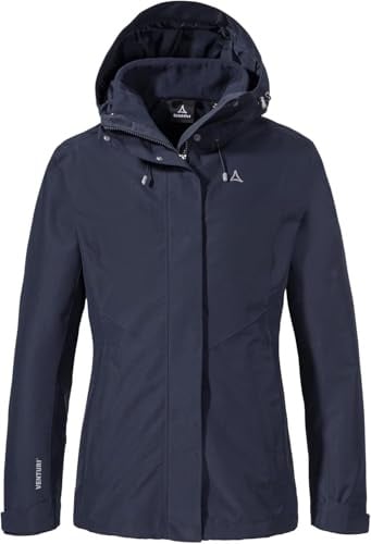 Schöffel Damen Jacket Style Okere Wms 3in1, Navy Blazer, 52 EU