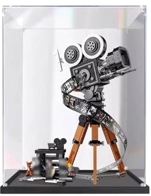 Vitrine en Acrylique pour 43230 Appareil Photo Bloc de Construction,Boîte De Présentation Transparente Antipoussière Compatible avec Lego (Vitrine Uniquement) C,2MM
