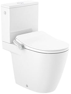 Roca A803151S01 - In-Wash® Ona - Smart toilet adosado a pared Rimless con salida dual. Incluye cisterna, tapa y asiento. Necesita toma de red.