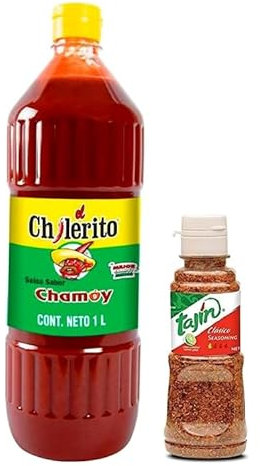 El Chilerito - Salsa Chamoy di camoscio 1L+ Tajin Classic - Condimento Messicano - 142g - Pack Promoo