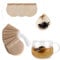 100 Stück Teebeutel für Losen Tee, 7 X 7.5cm Filterbeutel Tee Teefilter Papier mit Kordelzug Teefilterbeutel Einweg Teefilter Feine für Duftender Gewürze Vanille Lavendel Losen Gewürze