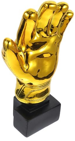 Mipcase Winner Trophies for School Goalkeeper Gloves Award Trophy Sturdy Plating Resin Cup for Office Sports Children's Party