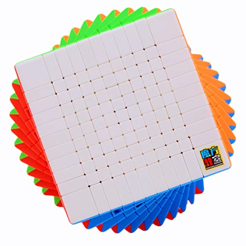 Bukefuno MoYu Meilong 11x11 Zauberwürfel, Stickerlos Magic Cube Moyu MEILONG 11x11x11 Cubing-Klassenzimmer Speed Puzzle Würfel 11x11 Bildungs Spielzeug