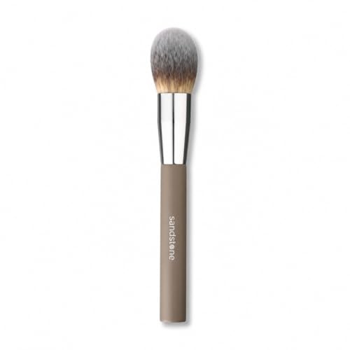 Sandstone Scandinavia Powder Brush | Large, Fluffy Makeup Brush, Ultra-Soft Vegan Bristles, Cruelty-Free