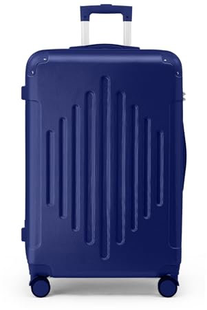 LALAHO Zwillingsrollen Reisekoffer Koffer Trolleys Hartschale M-L-XL-Set (Flugblau, L, 65CM)