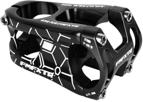 HOUSON MTB Vorbau aus 7075-T6 Alu - CNC-gefäst & Leichtbau (159g) - 31,8mm Lenker/28,6mm Gabel - Für Downhill/Enduro