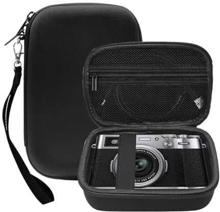 Veftsvy Tragetasche für Fujifilm X100V/X100VI/X100F/X100S - Robuste, stoßfeste Reisetasche mit Handschlaufe, Anti-Kratzer Schutz für Digitalkamera(nur Fall)