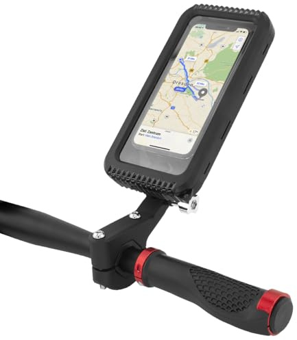MidGard Universal Handy-Halterung für Fahrrad, E-Bike, Roller, Motorrad Lenker-Halterung für Smartphone, Navi usw. Wetterfest, Spritzwasserschutz