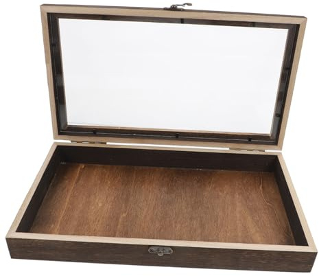 Levemolo Holz Schmetterlings Schattenbox für Ästhetische Insektenaufbewahrung mit Transparentem Deckel Einfache Bedienung für Heimdekoration und Schulen