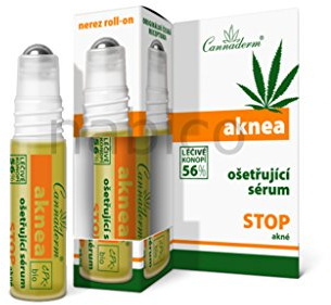 Rollstift gegen Pickel für lokale Anwendung CANNADERM Aknea