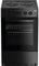 Beko AS530K 50cm Electric Cooker with Solid Plate Hob - Black