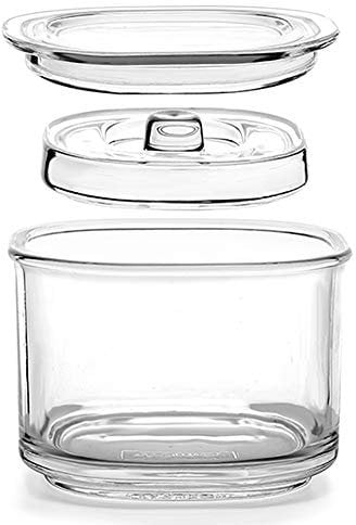 TAMUME 850ml Polyvalent Verre Pot de Cornichons avec Couvercle Pot de Choucroute avec Bouche Large