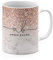 Tirita Personalised Mug Initial with Name, Custom Gift for Mum, Dad, Kids or Girls. Ombre Marble Rose Gold