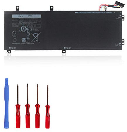 H5H20 Laptop Akku für Dell XPS 15 9550/9560/9570, Precision 5530/5520/ M5520/ 62MJV/ M7R96/5D91C/ 05D91C Series 11.4V 56Wh 4946mAh 3-Cell