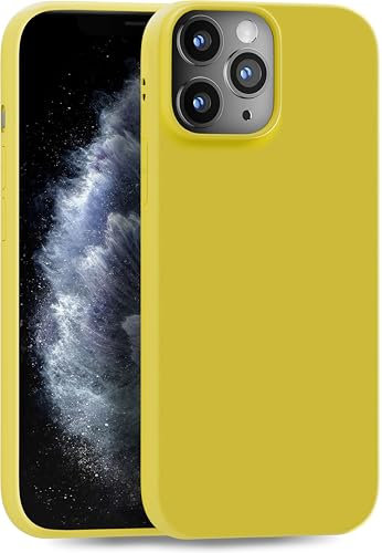 MyGadget Hülle kompatibel mit iPhone 11 Pro - robuste Handyhülle TPU Case Slim Silikonhülle - Back Cover Kratzfest Schutzhülle matt Gelb