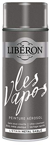 Libéron Peinture aérosol Les vapos, L'etain Métallisé, 400ML
