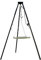 Massives 180 cm Stahl Dreibein Benny + EDELSTAHL Grill Ø 55 cm mit Seil nur 10 mm lichter Stababstand Schwenkgrill für Gulaschkessel Gulaschtopf Schwenker BBQ Geschenk Geburtstag