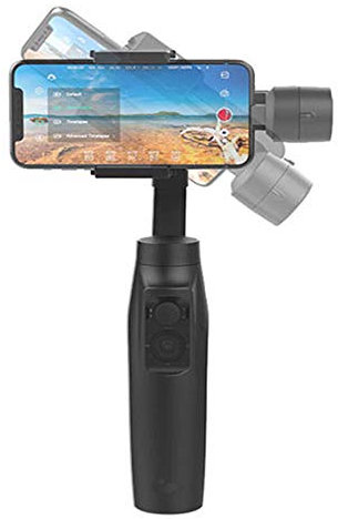 LJJ Gimbal Stabilizer for Smartphones, Hohem Foldable Phone Gimbal, Various Professional Shooting Functions for Vlog Youtuber, Face Tracking 4.0, Gimble for iPhone and Android